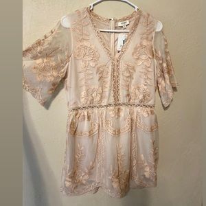 Pretty Pink Lace Romper
